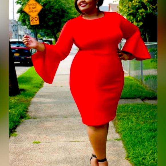 Flare Sleeve Scuba ♥️😘 - Picture 5 of 11